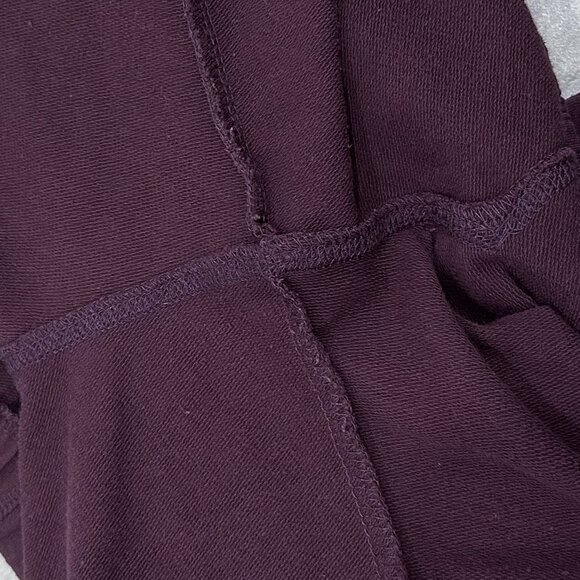 Sundays Mid-Rise Brynn Boxer Button Detail Relaxed Jogger Pants in Berry Size 1 - Picture 5 of 15
